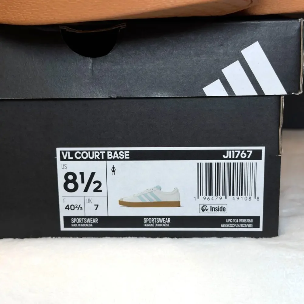 adidas Women’s VL Court Base “Core Halo Mint” – JI1767 | 8.5W